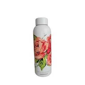 RARE Emilia Wickstead Waterdrop Limited Edition Floral Bottle 600ml White & Pink